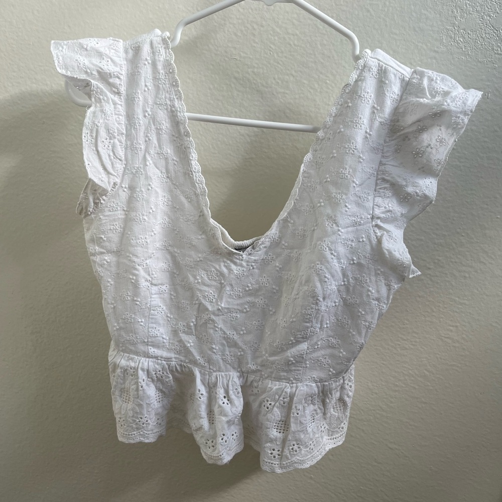 Love Fire White Floral Top